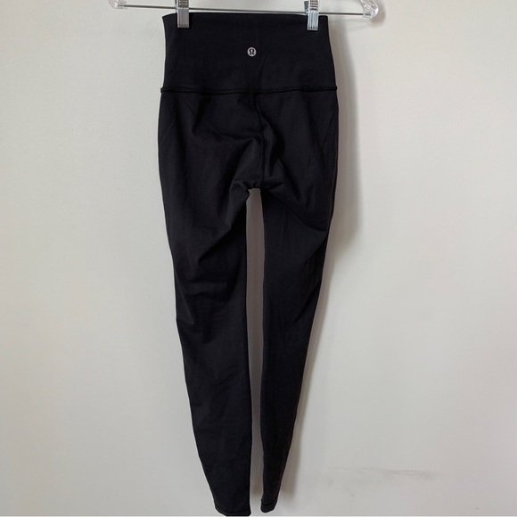 Lululemon Wunder Under Tech Mesh Black Leggings Size 2 - Picture 2 of 8